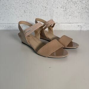 LifeStride Yolo Ankle Strap Sandals Taupe, 8.5W